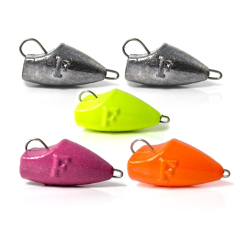 5 Stück FANATIK Cheburashka Fischkopf Jig Jigkopf Bleikopf  - 3g - Farbe Mix